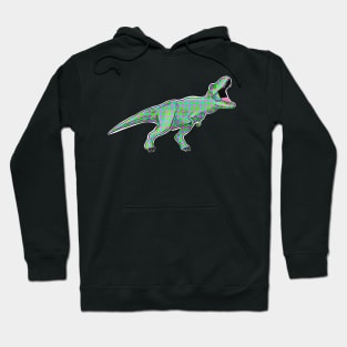 Dinosaur retro (on pink) Hoodie